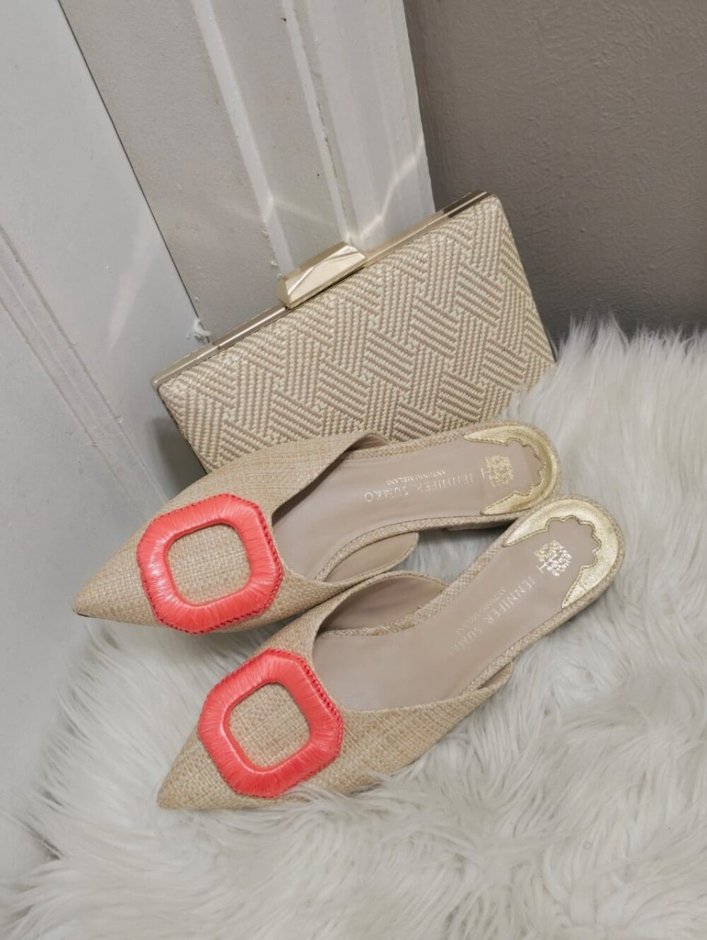 Antonio Melani x Jennifer Sumko Neuchatel woven mule With a Matching Purse - Picture 4 of 9